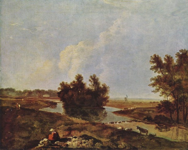 Bush in the river by Richard Wilson